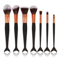 7Pcs professional mermaid travel make up brush/ makeup brush