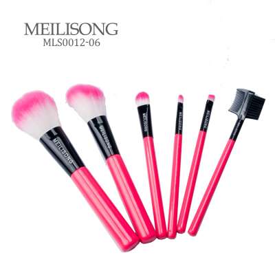 6Pcs Makeup Brushes Kit Rose Flower Shape Gold Handle Make up Brush for Foundation Blusher Powder Cosmetic Tool