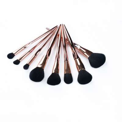 Yuanmei Hot Professional 8PCS/Set golden Makeup Brushes Set Cosmetic Brushes With unique shape